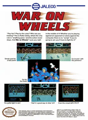 War on Wheels (USA) (Proto) box cover back